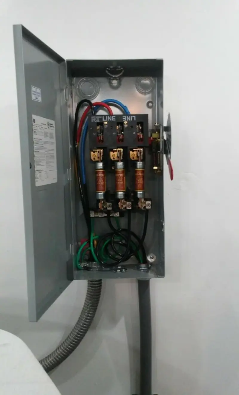 Three-phase disconnect switch installed for Electrical Wiring & Rewiring in Spanish Fort